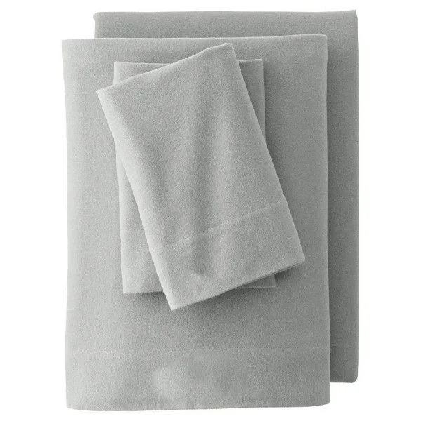 Lands' End Velvet Flannel Sheet Set or 2-Pack Pillowcase Set