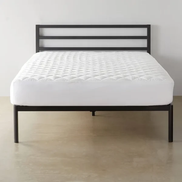 AmazonBasics Hypoallergenic Quilted Mattress Pad, 18" Deep, Twin-XL
