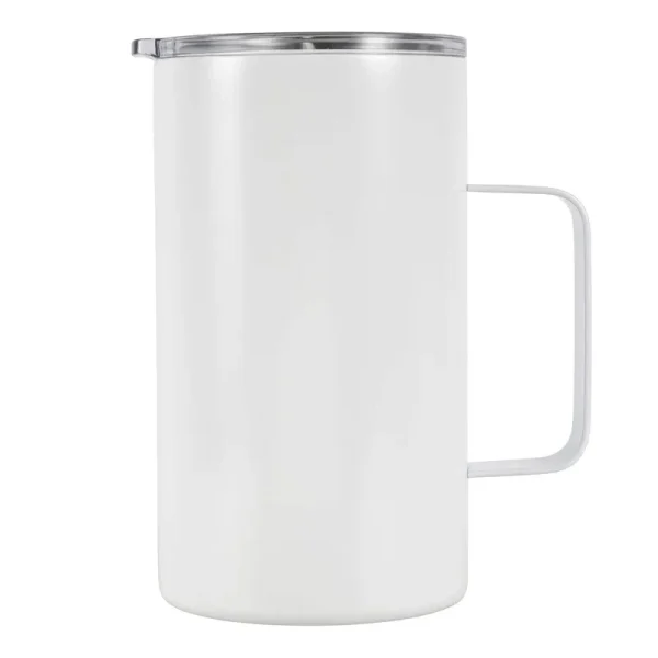 Celebrate It 15 Ounce White Stainless Steel Coffee Mug - Each