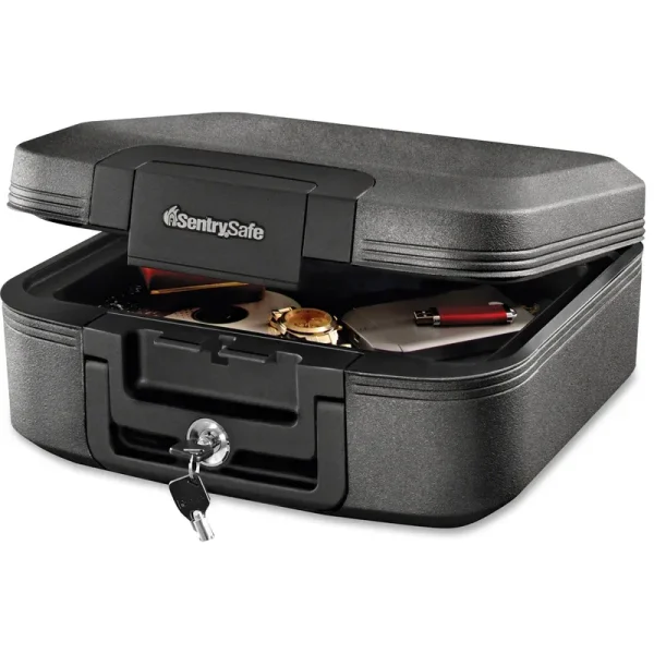SentrySafe Chw20201 Fire-Resistant and Water-Resistant Chest Safe with Tubular Key Lock 0.28 Cu. ft.