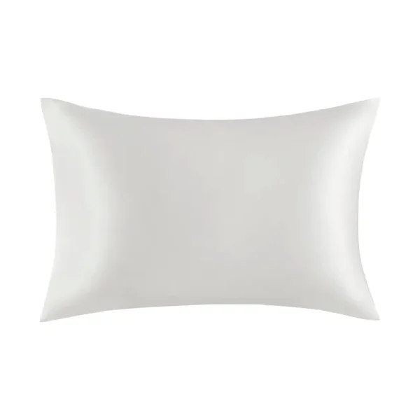 Madison Park Standard 100% Mulberry Silk Pillowcase | White
