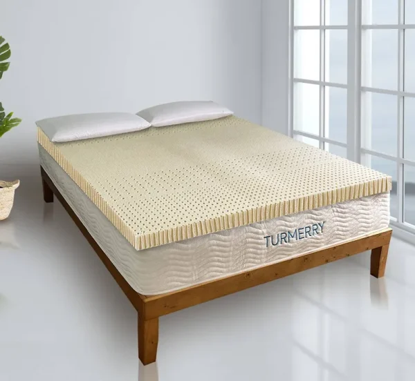 Latex Mattress Topper - Turmerry Twin / 2 inch Organic Latex / Soft