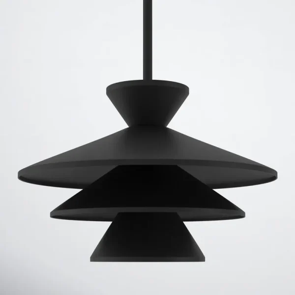 Vinnie 1 - Light Unique Cone Pendant Joss & Main Finish: Matte Black