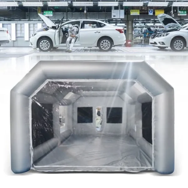 Inflatable Paint Spray Booth Car Painting Work Tent Filter System 26*15*10ft