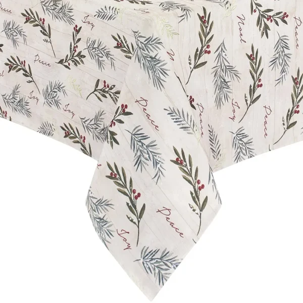 Elrene Home Fashions Holiday Tree Trimmings 60" x 120" Tablecloth Multi