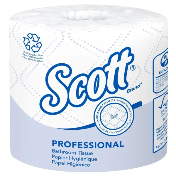 Kimberly-clark Professional Scott 2-ply Fiber Toilet Paper 506 Sheets Per Roll 80 Rolls