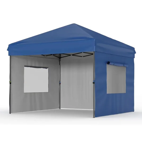 Telyswee 10x10ft Pop up Canopy Tent, Folding Tent Shelter with 3 Removable Sidewalls, Easy Setup Outdoor Canopy, Height Adjustable Shelter Gazebos