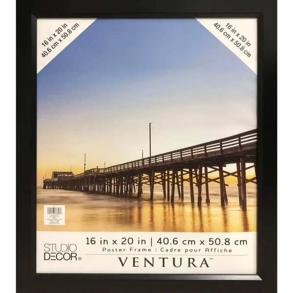 Michaels Ventura Poster Frame by Studio Dcor, Size: 16 x 20, Black