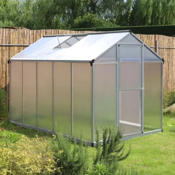 VEIKOUS 6 ft. x 10 ft. Walk-In Garden Greenhouse with Roof