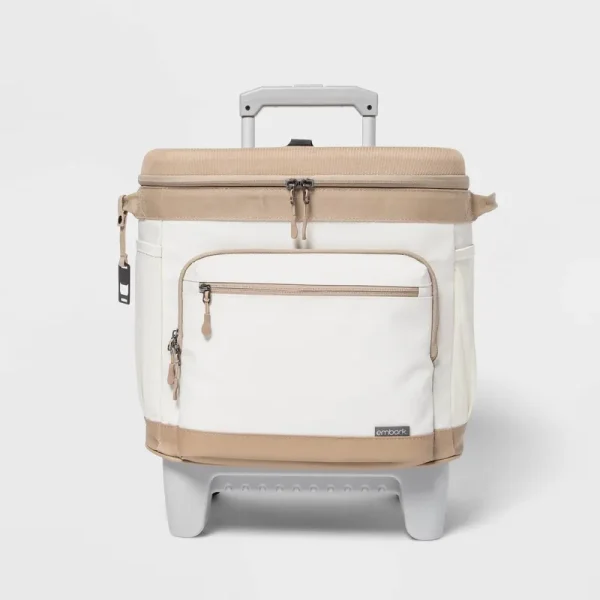 Soft Sided 26qt Roller Cooler - Embark - Tan