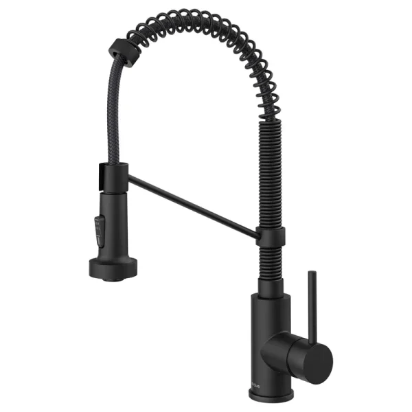 Kraus KPF-1610MB Bolden Kitchen Faucet & Pull-Down Sprayhead, 18", Matte Black