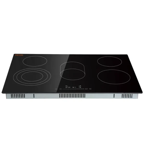 VEVOR 30.3 x 20.5 in. Built-In Electric Stove Top with 5 Burners 240V Glass Radiant Cooktop with Sensor Touch Control