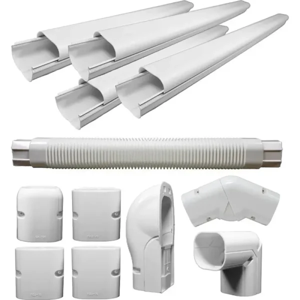 Pioneer Decorative PVC Line Cover Kit for Mini Split Air Conditioners and Heat Pumps