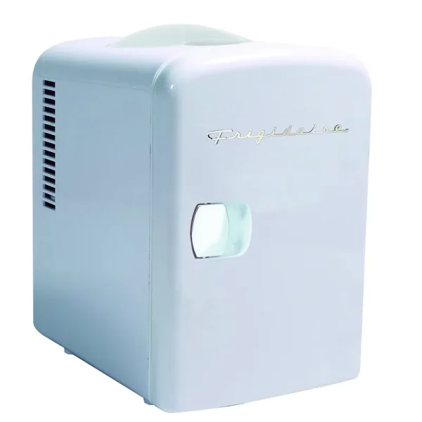 Frigidaire Efmis139-white 6-Can 48-Watt Compact Mini Retro Portable Beverage Refrigerator (White)