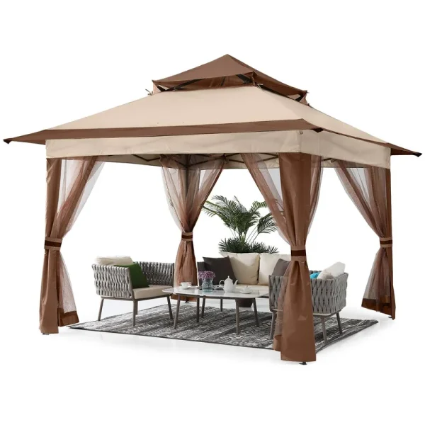 Pop Up Gazebo 11x11 - Outdoor Canopy Tent | adamsbargainshop
