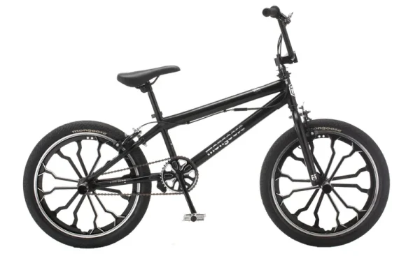 Mongoose Rebel Boys 20 in Kids BMX Bike, Ages 7 - 13, Black