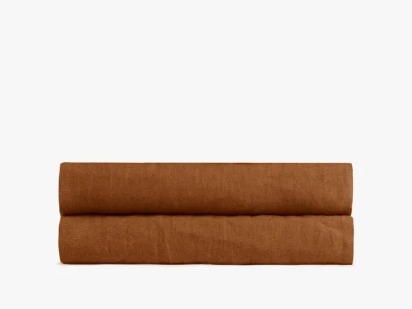 Parachute Linen Fitted Sheet in Terra at Nordstrom, Size Full