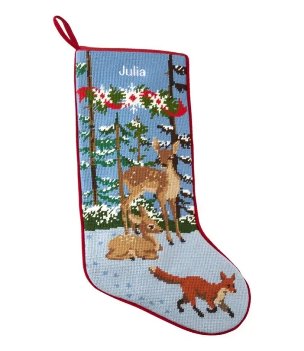 Christmas Needlepoint Stocking, Cotton Multi Color | L.L.Bean