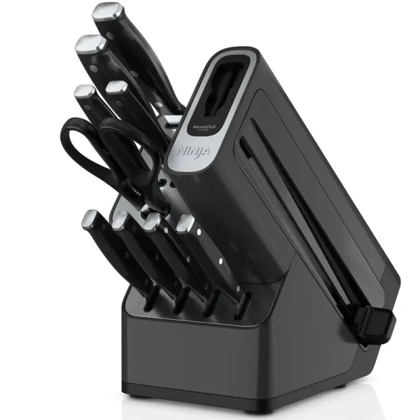 Ninja K12010 Foodi NeverDull 10-Piece Essential Knife System with Sharpener