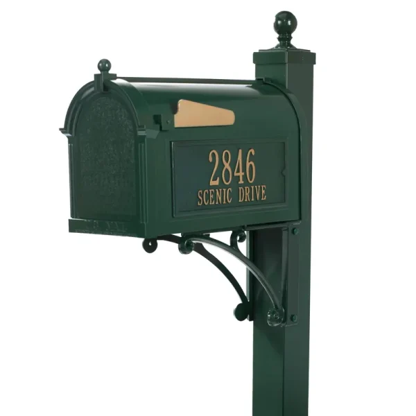 Whitehall Deluxe Capitol Mailbox Package (Green)