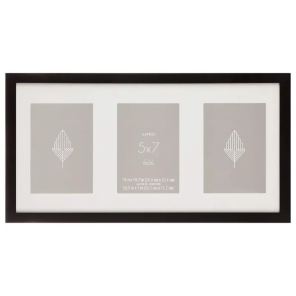 3 Opening Black 5" x 7" Collage Frame, Aspect by Studio Decor | Michaels