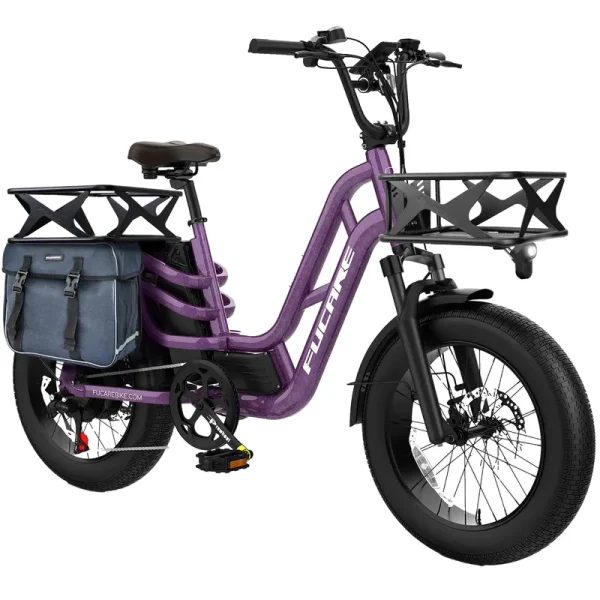 Fucare Libra 750W Electric Bike for Adults 20MPH 48V 20ah LG Lithium Battery Ebike with Full Suspension Color Display 20"*4.0" All - Terrain Fat Tire 7 Speed