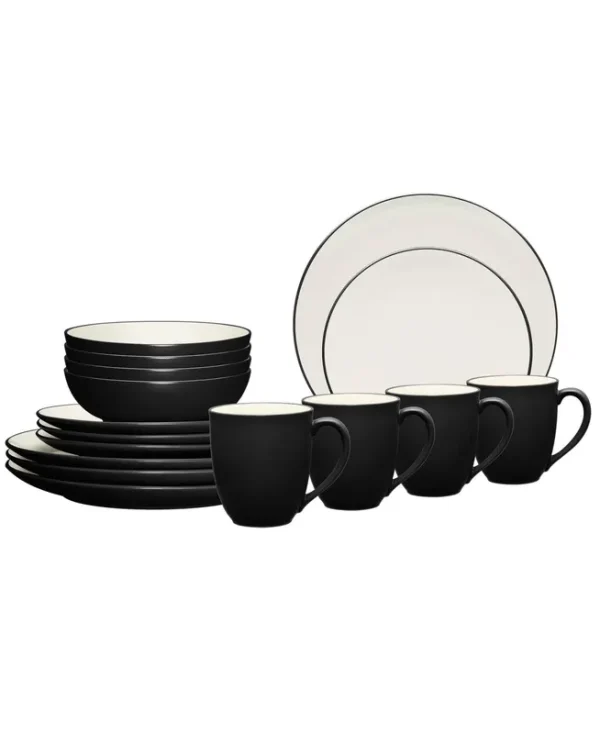 Noritake Colorwave Graphite 16-Piece Set - Coupe, Service for 4