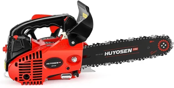 HUYOSEN PRO Professional Gas Chainsaw 25cc 2 - Stroke Gas Powered Chain Saw 12 - Inch Chainsaw Chain with Tool Kit for Cutting Forest Wood Garden Trimming Tools