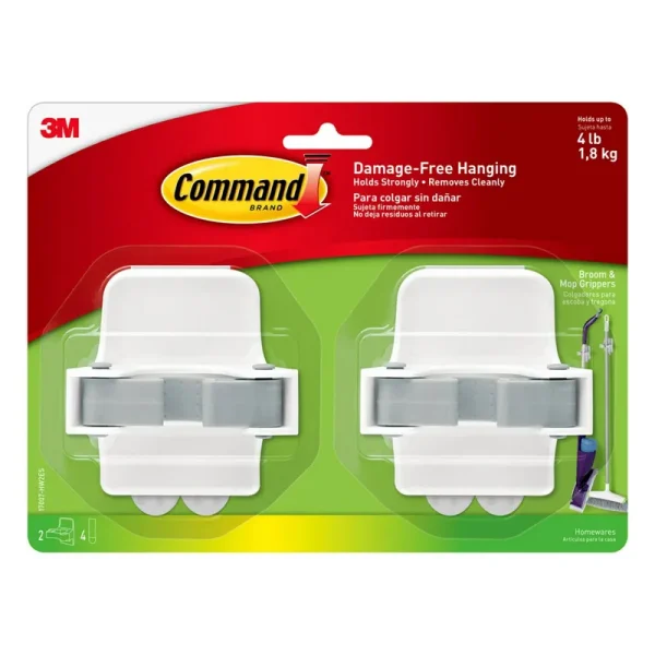 Command Broom & Mop Gripper, 2-Grippers (17007-HW2ES)