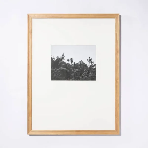 18" x 24" Matted to 8" x 10" Gallery Frame Natural Wood - Threshold Designed with Studio McGee