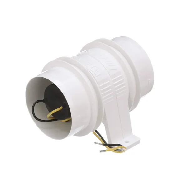 Attwood Turbo 3000 Series Water-Resitant In-Line Blower - 12V - White