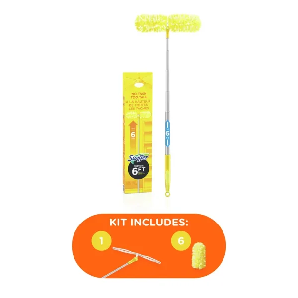 Swiffer 360 Heavy Duty Extendable Starter Dusting Kit 6 ft Handle
