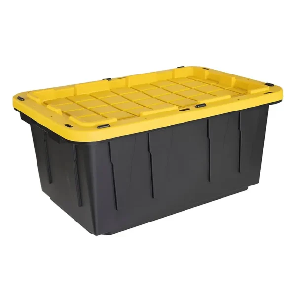 Commander 17-Gallon (68-Quart) Black Tote with Standard Snap Lid