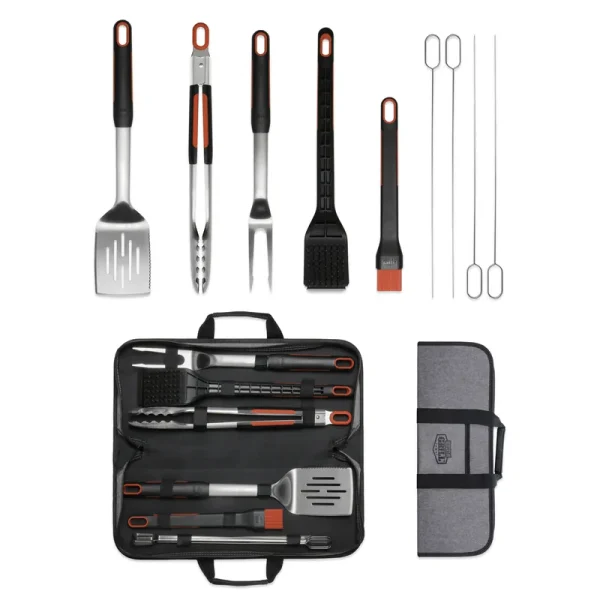Expert Grill Soft Grip BBQ Stainless Steel Grill Tool Set - 10 ct