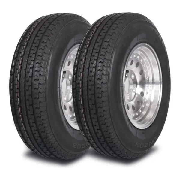 Mastertrack UN203 ST205/75R14 8 Ply 105/101N Load Range D Radial Trailer Tire - ST 205/75/14 205/75R14, Set of 2(No Wheels)