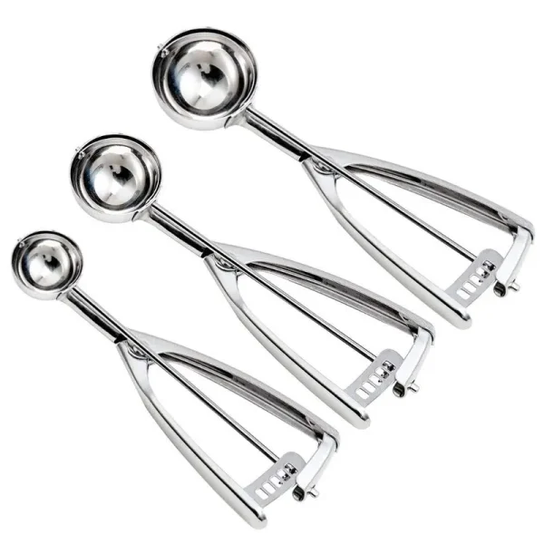 JUNADAEL J Cookie Scoop Set, Include 1 Tablespoon/ 2 Tablespoon/ 3 Tablespoon, 3pcs Cookie Scoops for Baking, Portion Scoop, Ice Cream Scoop with