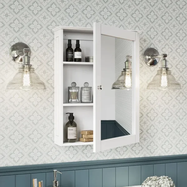 RiverRidge Home Ashland Wall Cabinet with Mirror, White
