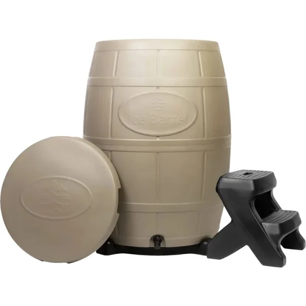 Ice Barrel 400 Cold Plunge Therapy Tan