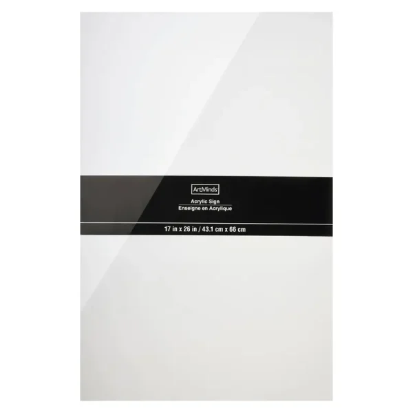 17 inch x 26 inch Acrylic Sign by Make Market, Size: 17 x 26, Clear