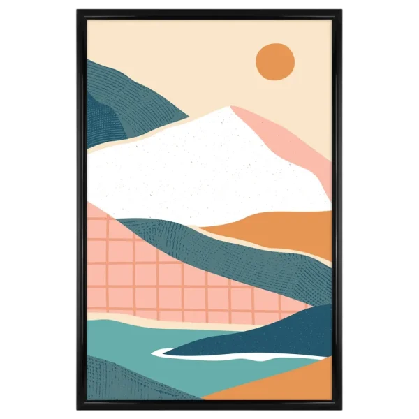 Mainstays 22.375x34 Rounded Black Poster Frame