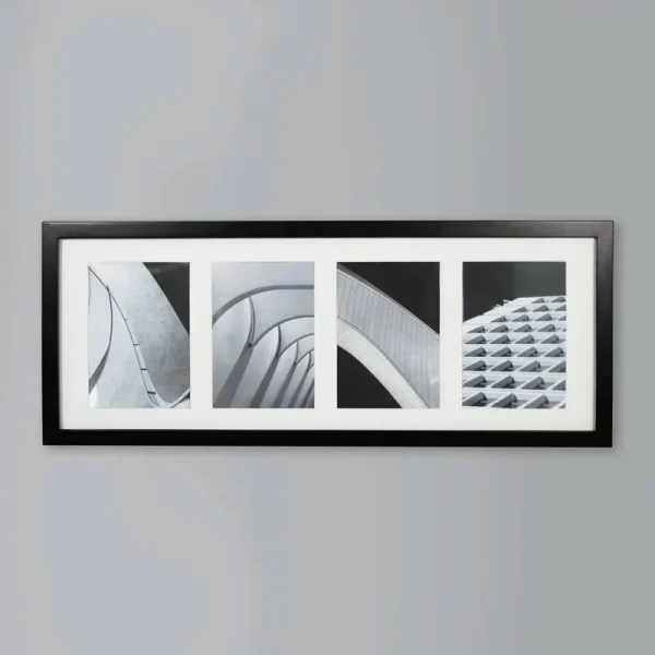 5" x 7" Thin Collage 4 Photos Frame Black - Threshold
