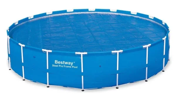 Bestway Frame Solar Pool Cover, Blue, 18'