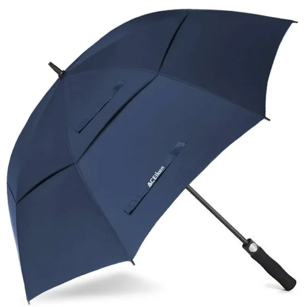 ACEIken Golf Umbrella Large 62 inch Automatic Open Golf Umbrella Extra Large Oversize Double Canopy Vented Umbrella Windproof Waterproof for Men and W