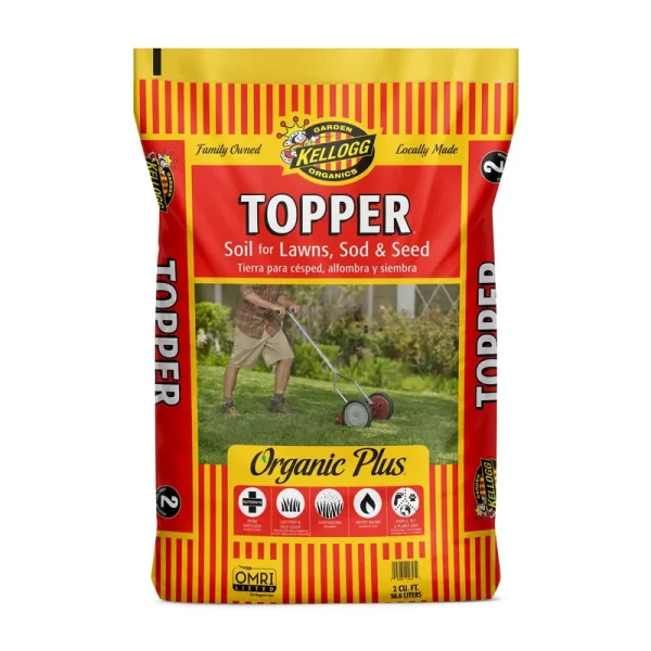 Kellogg Garden Organic All Natural Topper Lawn Soil for Seed and Sod - 2 cu. ft