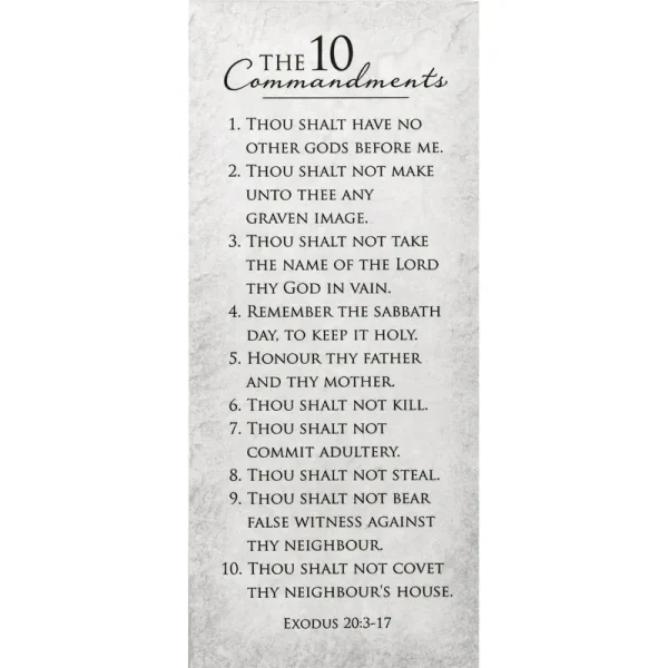 Magnet 10 Commandments Vinyl