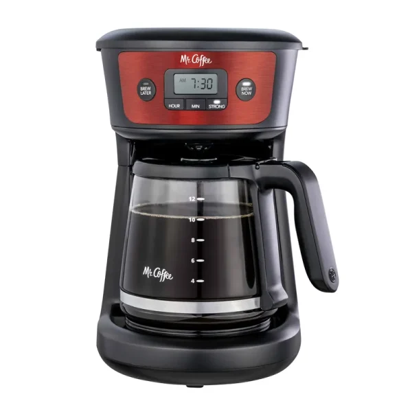 Mr. Coffee 2124751 12-Cup Programmable Coffeemaker with Strong Brew