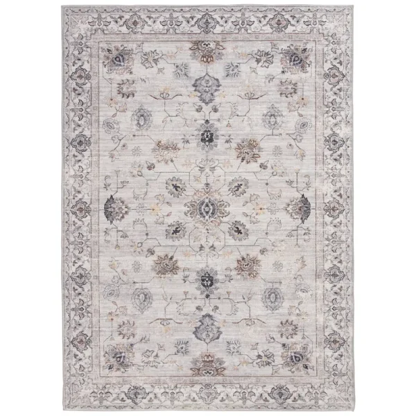 Better Homes & Gardens Persian Blooms Ivory Faux Fur Indoor Area Rug, 7'x9'10 inch, Size: 8' x 10'