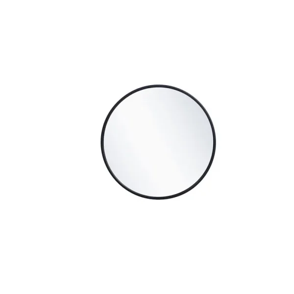Needville Modern & Contemporary Accent Mirror Finish: Matte Black, Size: 21" x 21"
