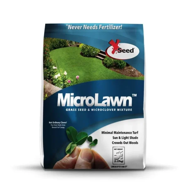 X-Seed 440AS0135UCT-5 Microlawn Grass Seed & Microclover Mixture, 5 lbs