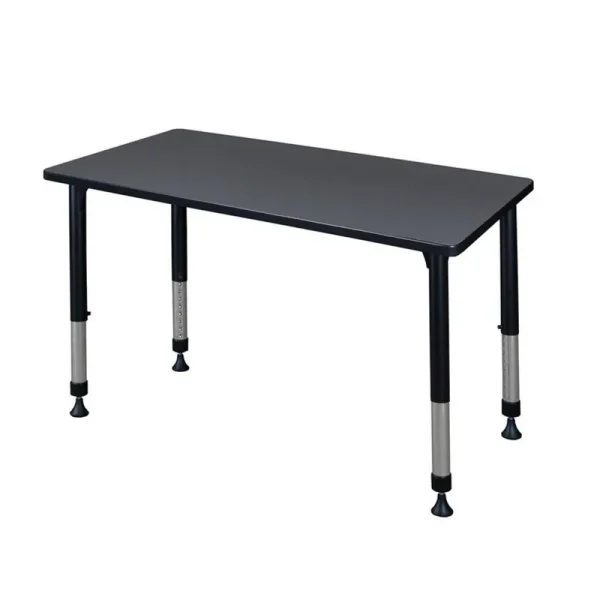 Regency Kee 42 x 24 In. Height Adjustable Classroom Activity Table - Grey